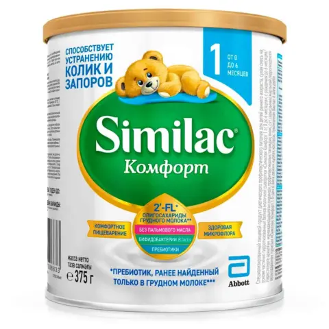 Фото Смесь Similac Комфорт 1 0-6 мес 375 гр