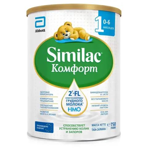 Фото Смесь Similac Комфорт 1 0-6 мес 750 гр