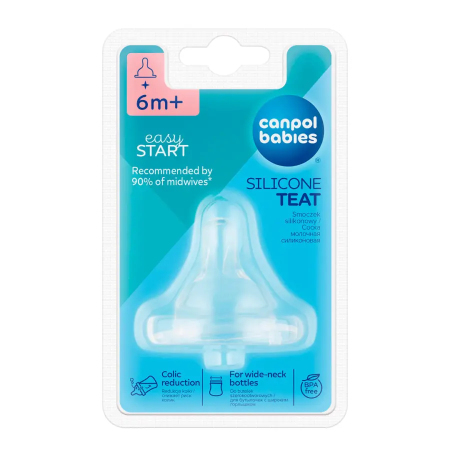 Соска силиконовая Canpol Babies EasyStart 6+ мес. для каши — 3