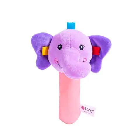 Фото Sozzy Детская игрушка пищалка Elephant 0+ мес