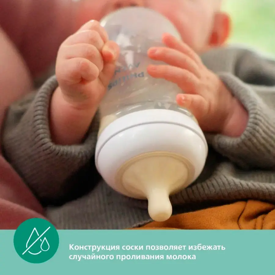 Стеклянная Бутылочка Philips Avent Natural Response 240мл. 1+мес. SCY933/01 — 4