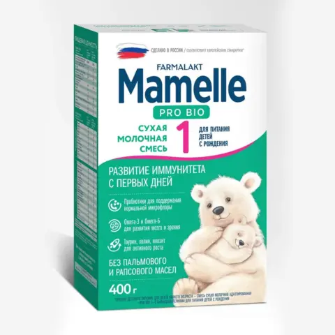 Фото Сухая молочная смесь Mamelle Pro bio 1 с бифидобактериями 400 гр с 0+ мес
