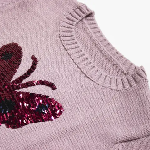 Фото Свитер для девочек BabyFirst с бабочкой