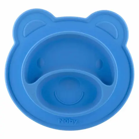 Фото Тарелка силиконовая двухсекционная Nuby
