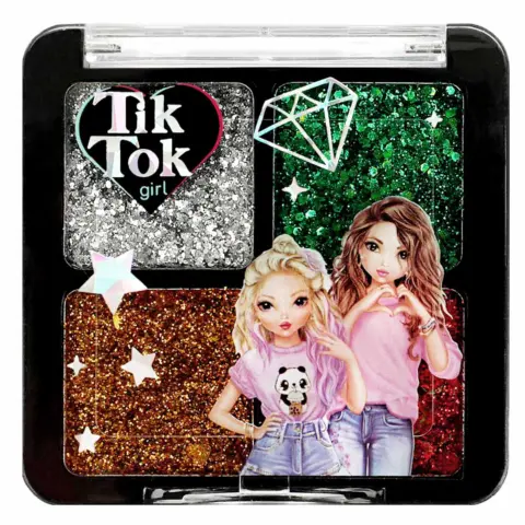Фото Тени для век Tik Tok Girl с блестками Glow