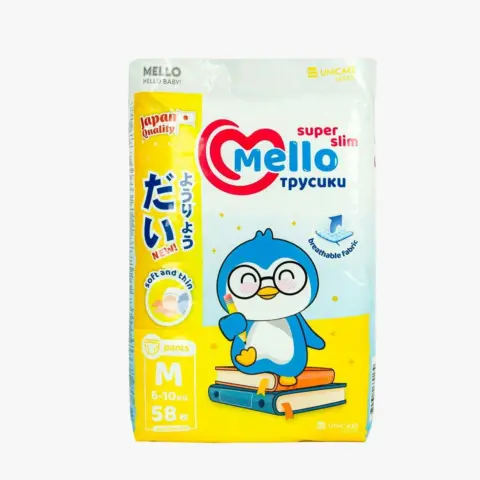 Фото Трусики-подгузники Mello Super slim M 58 шт
