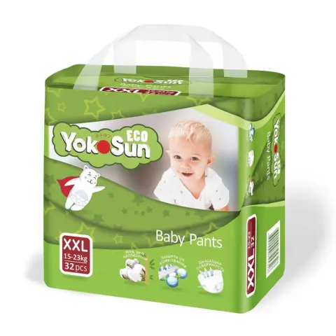 Фото Трусики-подгузники YokoSun Eco XXL (15-23 кг) 32 шт