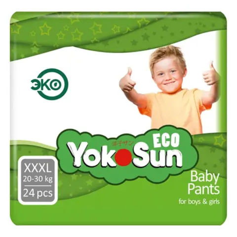 Фото Трусики-подгузники YokoSun Eco XXXL (15-23 кг) 24 шт