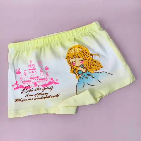 Фото Трусы Девочка и кошечка Beishiging Желтый