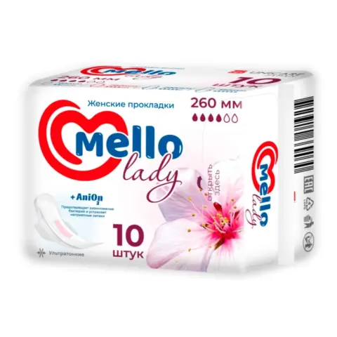 Фото Ультратонкие прокладки Mello lady 260 мм 10 шт