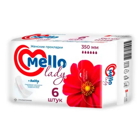 Фото Ультратонкие прокладки Mello lady 350 мм 6 шт