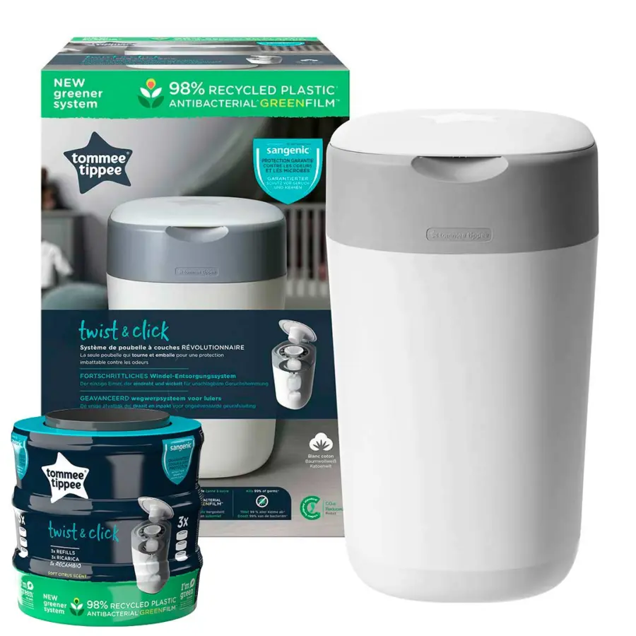 Утилизатор подгузников Tommee Tippee + 3 шт накопителя для использованных подгузников Twist & Click — 5