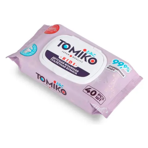 Фото Влажная туалетная бумага Tomiko 40 шт
