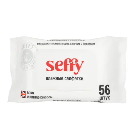 Фото Влажные салфетки Seffy 56 шт