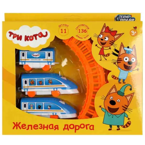 Фото Железная дорога Технодрайв мультяшная Три кота