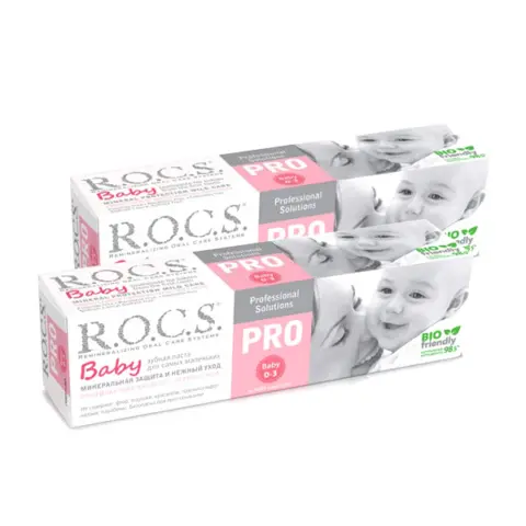 Фото Зубная паста R.O.C.S. PRO. Baby Минеральная защита и нежный уход 0-3 лет 45 гр