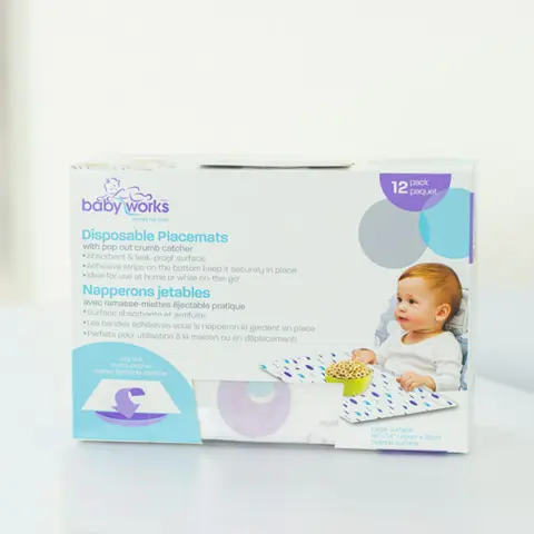 Фото Babyworks Набор одноразовых салфеток-скатертей Disposable Placemats 12 шт