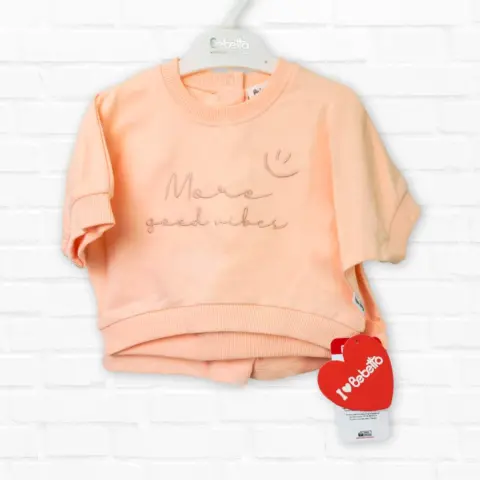 Фото Комплект 2ка Bebetto майка + шорты More good nice Розовый