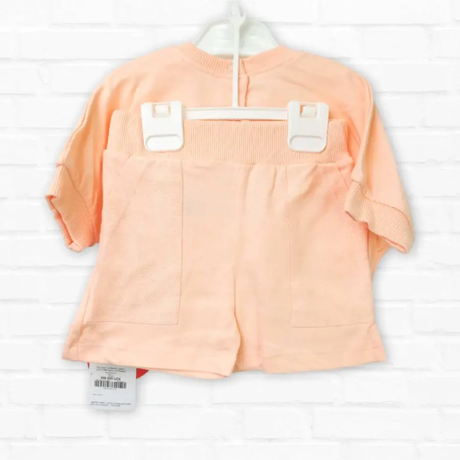 Комплект 2ка Bebetto майка + шорты More good nice Розовый — 2