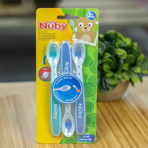 Фото Набор ложек Nuby Hot Safe 3шт, 3+ мес.