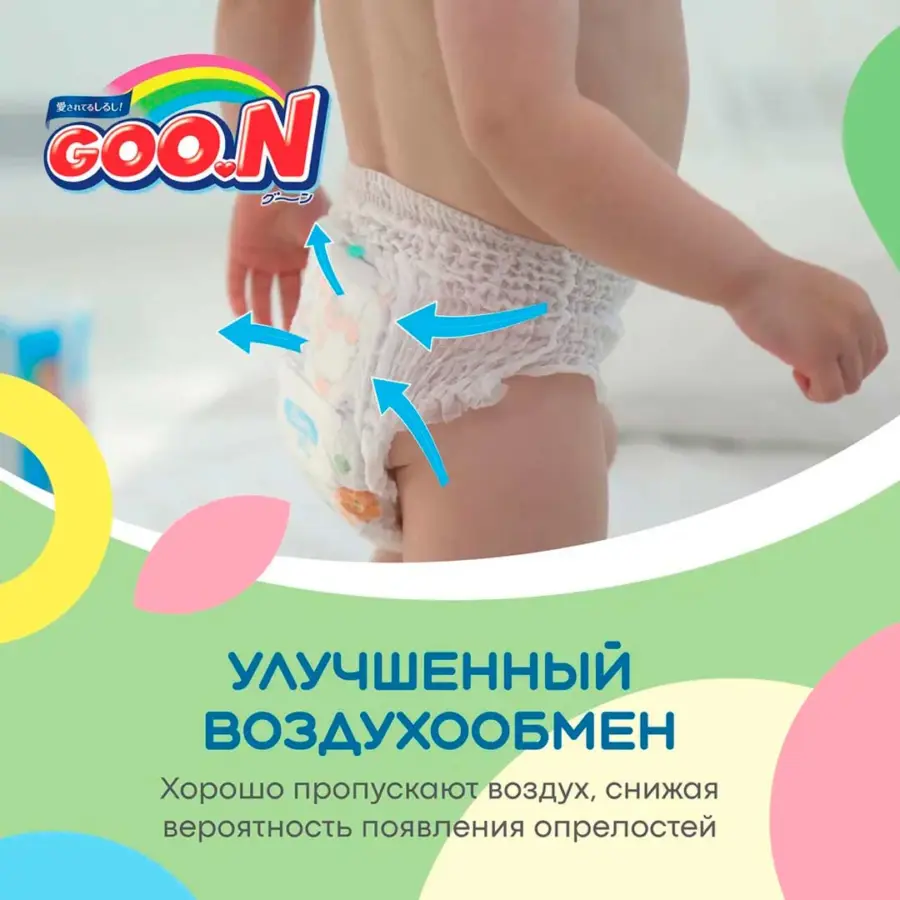 Подгузники-трусики Goon M (7-12 кг) 58 шт — 4