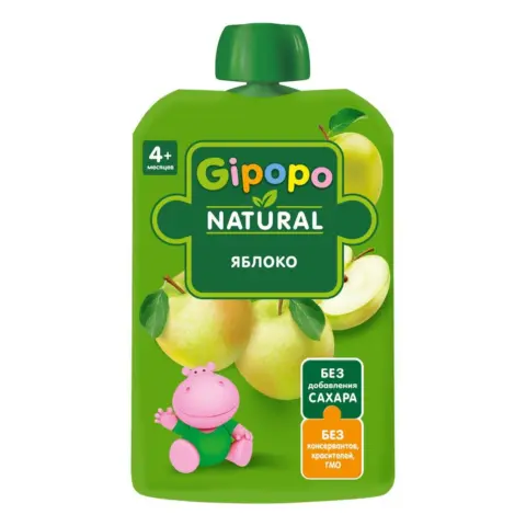 Фото Пюре GIPOРО Яблоко 90 гр 4+ мес